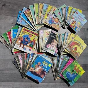 HUGE Lot of 55 Vintage Little Golden Books